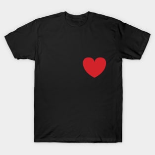 Heart (Red, Small) T-Shirt